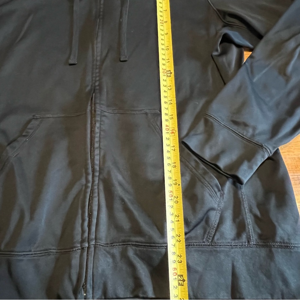 Nike Men Large Black Therma-Fit Full Zip Hooded Lightweight Athletic Jacket - Picture 3 of 6
